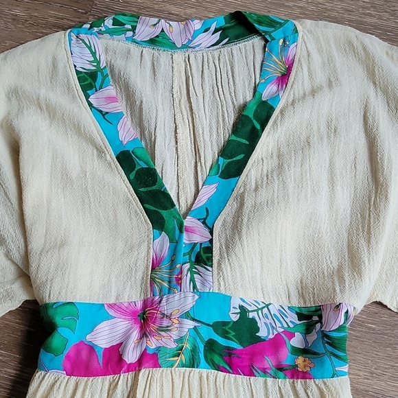 BOHEMIAN MINI DRESS SlZE M/L - Picture 2 of 6